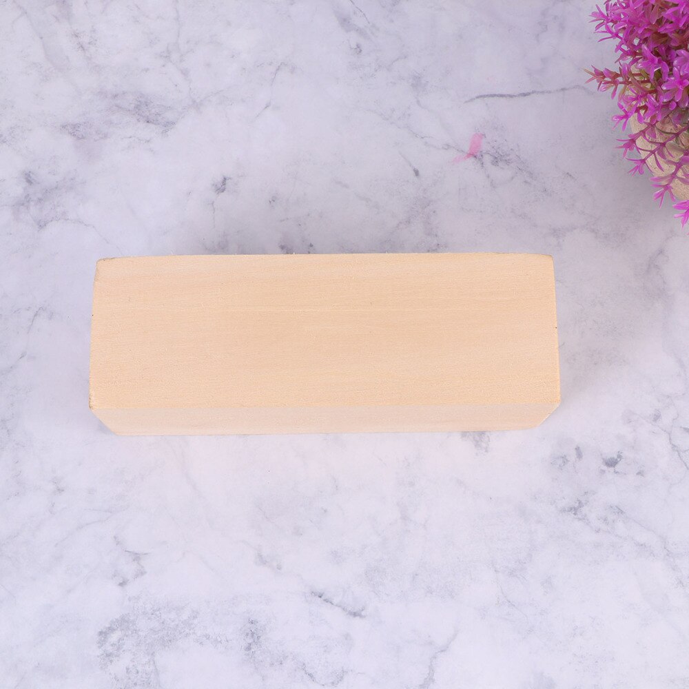 1pc Wood Blocks Wood Durable Unfinished Craft Cubes Blocks Carving Model Decorative Cubes for Home Crafts Art DIY Proj