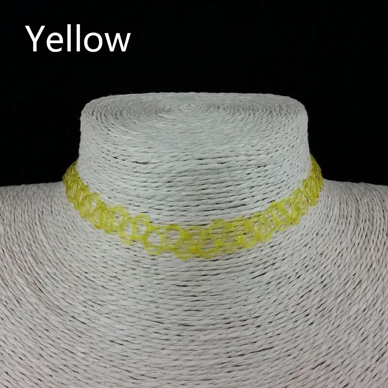 Collares elásticos Vintage para mujer y niña, 10 Uds., collar elástico, accesorios de de boda: 2