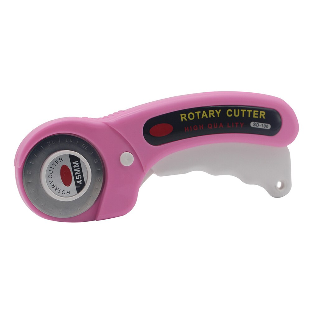 Leder Handwerk rotierend Cutter Leder Schneiden Werkzeug Stoff Cutter Rund Klinge DIY Patchwork NäHenne Quilten passen Olfa schneiden 45mm: Rosa Weiß