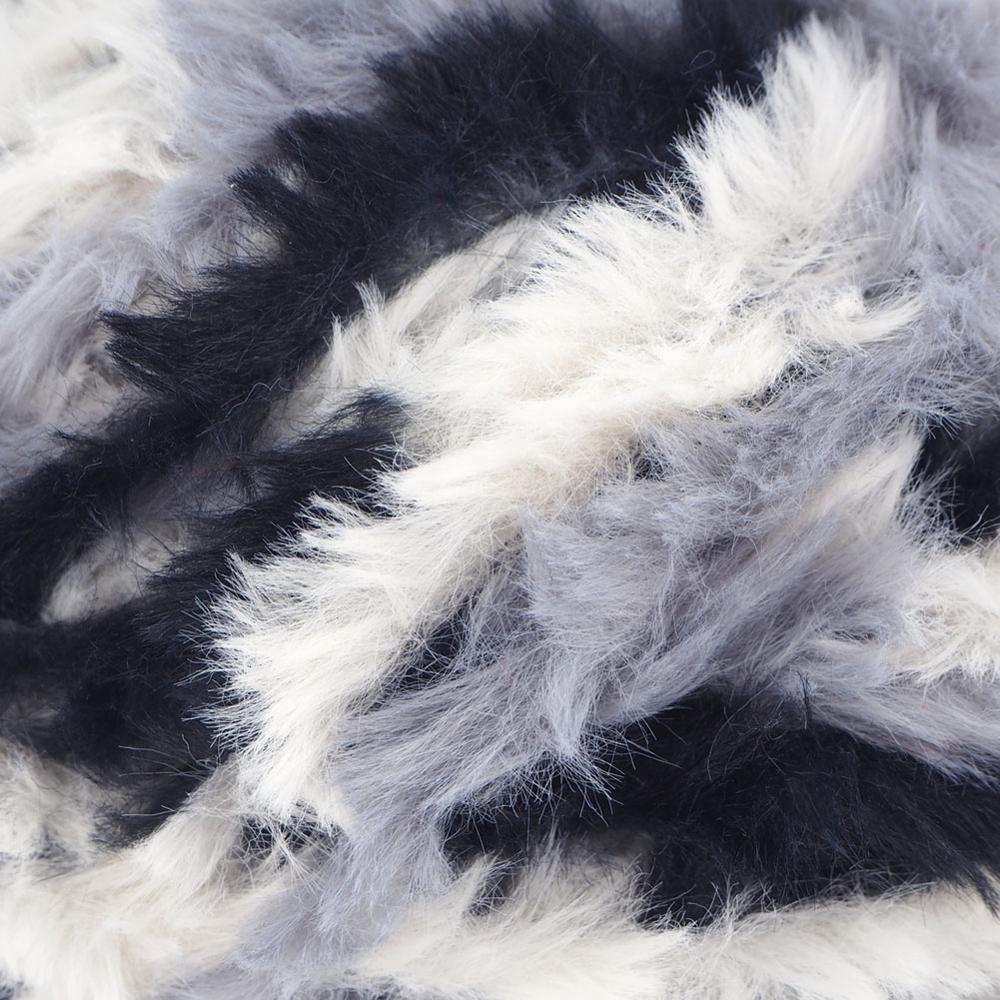 Niceec 2 Strengen Super Soft Bont Garen Chunky Pluizige Faux Fur Garen Wimper Garen Voor Haak Knit-Totale Lengte 2 × 32 M (2 × 35yds,50G × 2)