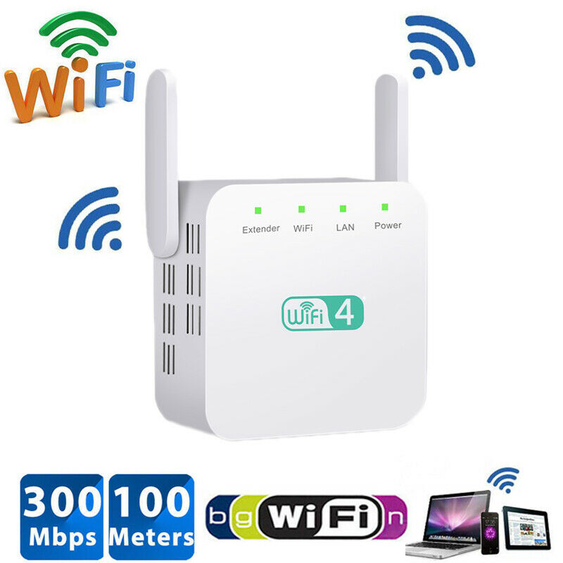 WiFi Range Extender Super Booster 300Mbps 2.4G Boost Speed Wireless Router Home