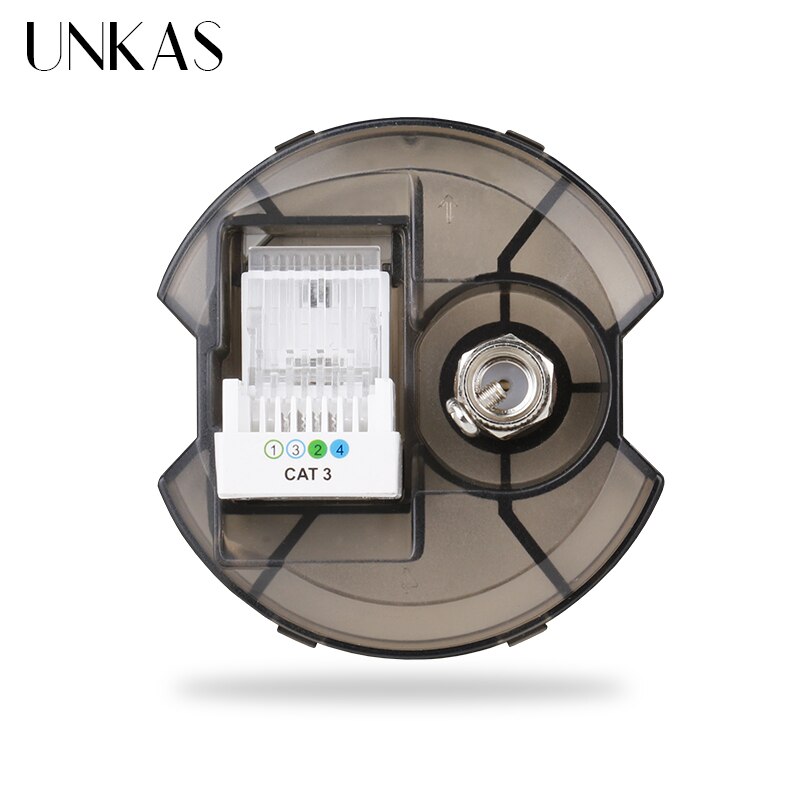 UNKAS DIY Modules Matching TV Connector Port RJ12 Telephone Jack For Wall Power 16A Socket Free Combination Outlet