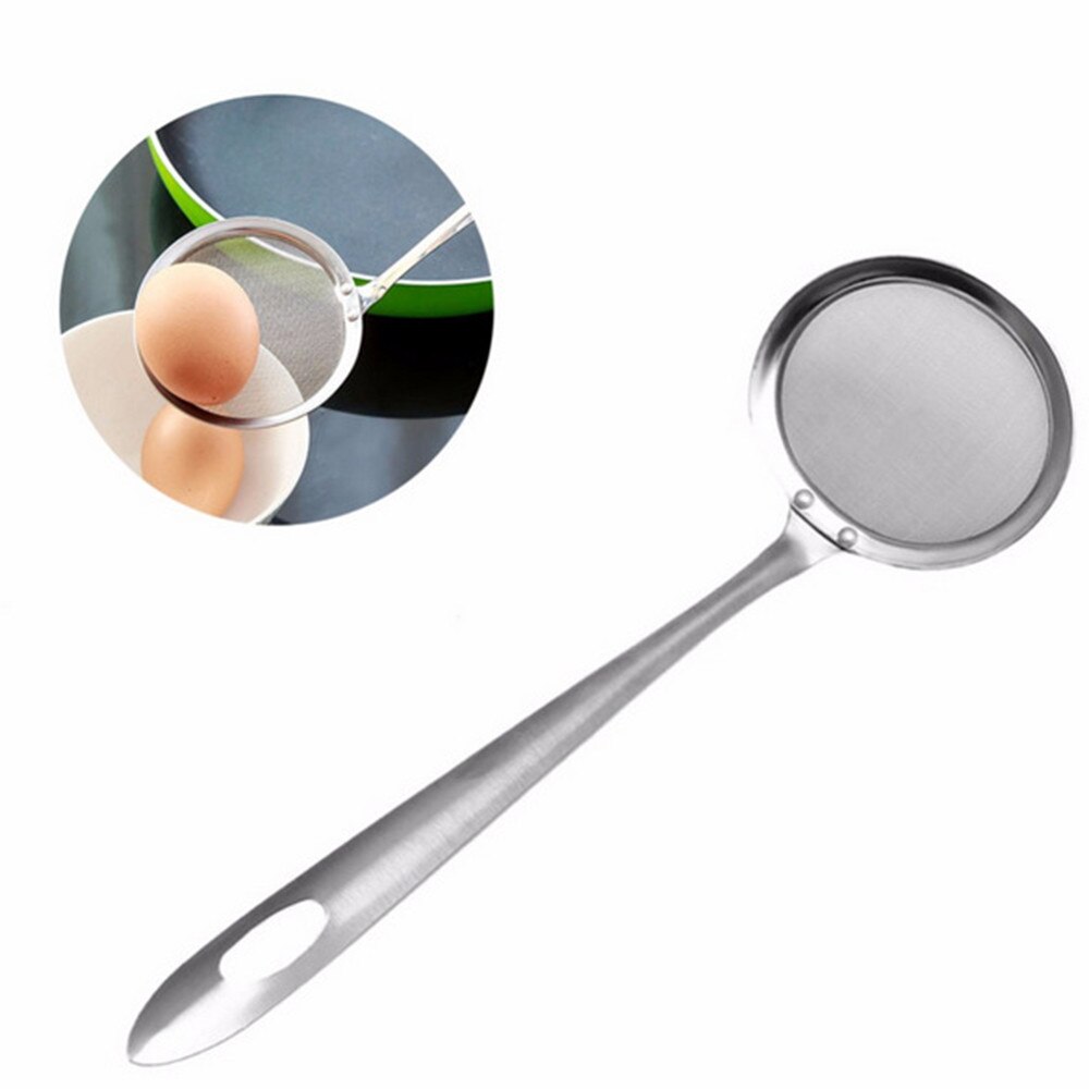 Multi-funcional de cuchara fino de acero inoxidable de malla de alambre de espumadera, colador de alimentos fritos neto utensilios de cocina cocinar herramientas