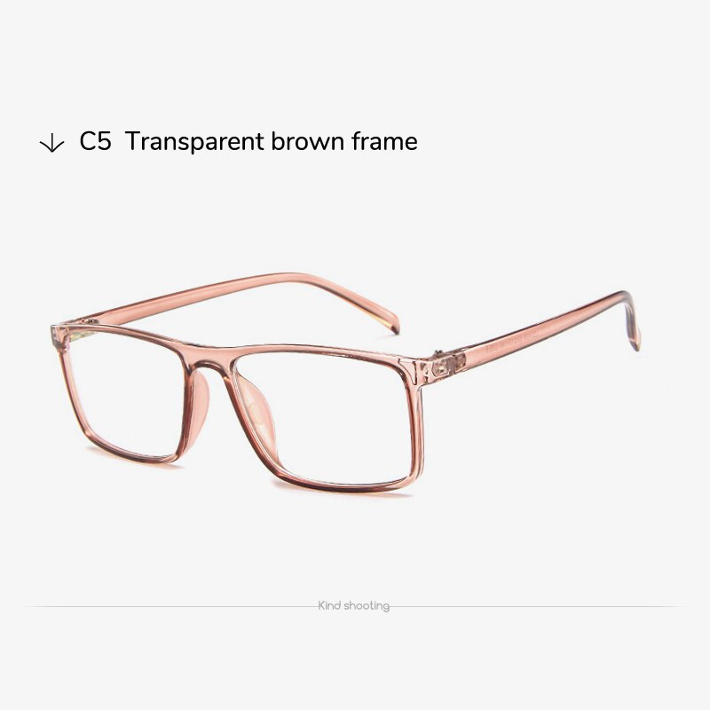 Toketorism high rectangle glasses for myopia spectacle frames for women men 9242: C5