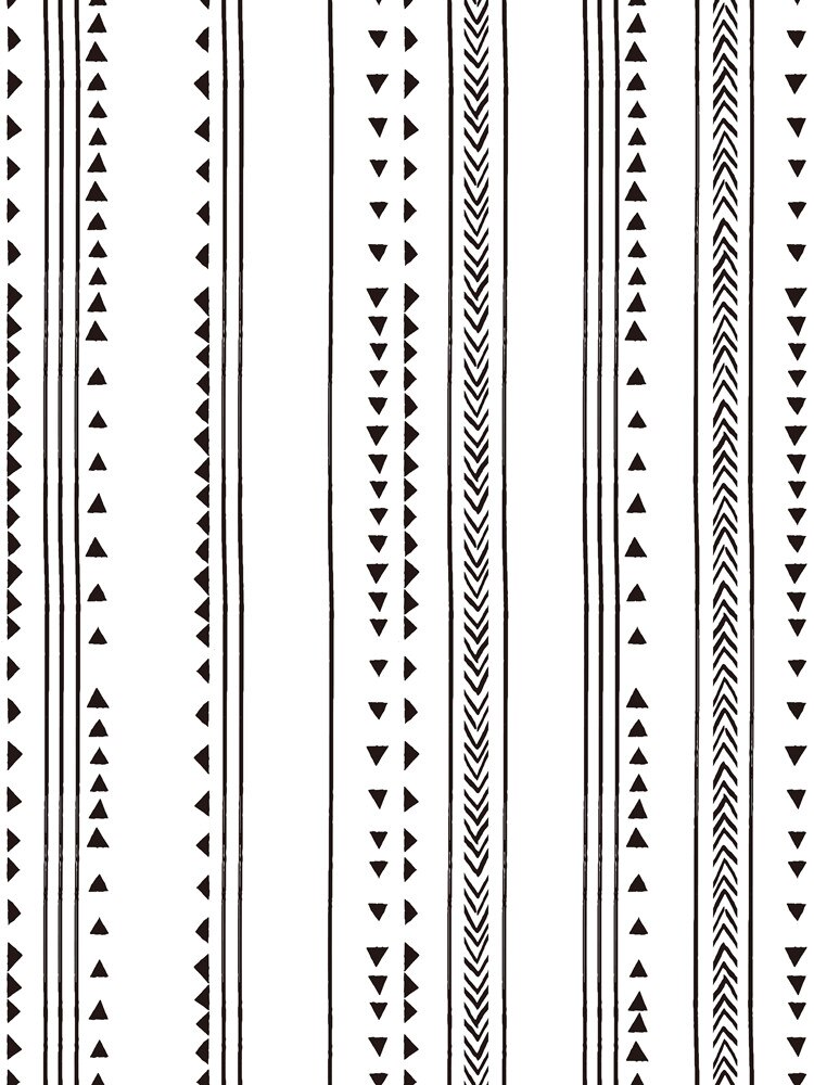 LUCKYYJ Modern Triangle Peel And Stick Wallpaper Arrow Trellis Black White Vinyl Self Adhesive Wallpaper Bedroom Wall Home Decor