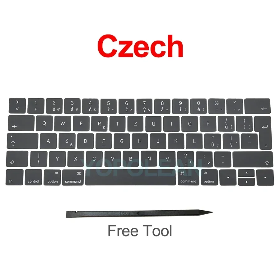 Nowy A1706 A1707 Klawisze klawiatury nasadka US UK French EU Dla Macbook Pro Retina 13" 15" nasadka na klucze laptopa 2016 2017 Rok: green
