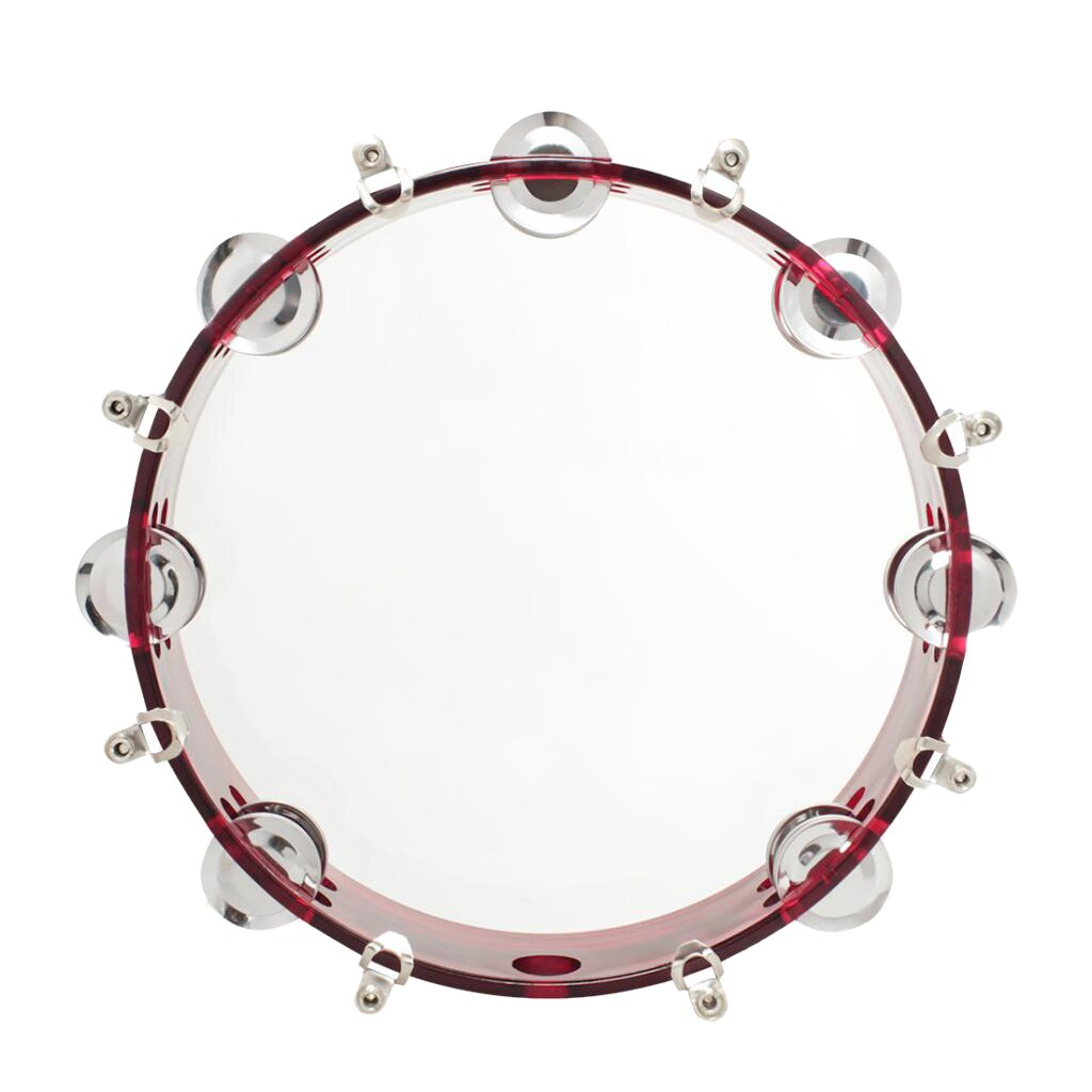 10 "ręczny bęben tamburynowy metalowy instrument muzyczny perkusyjny