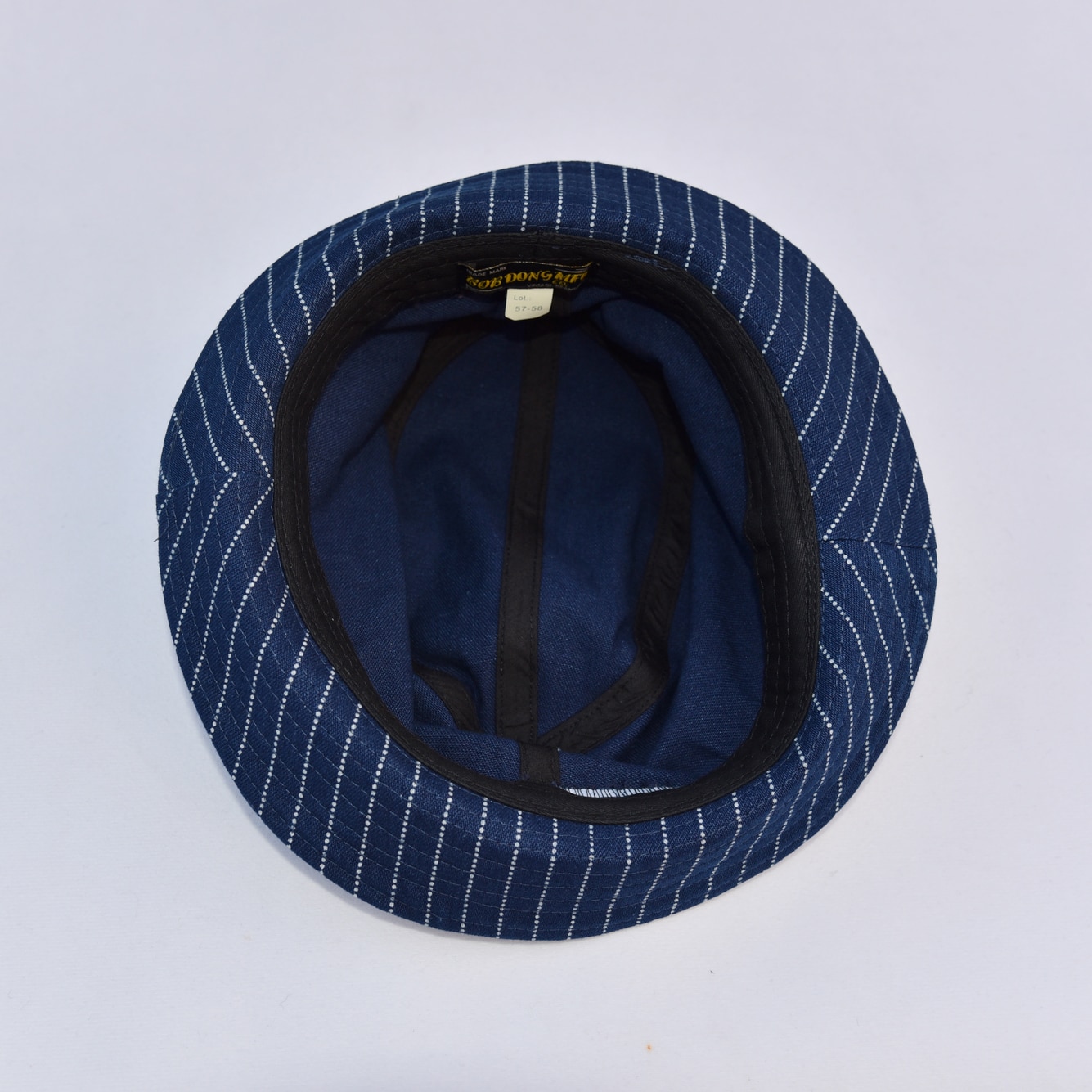 Bob Dong Jahrgang Wabash Streifen Indigo Eimer Hüte Arbeitskleidung Eisenbahn Kappen unisex