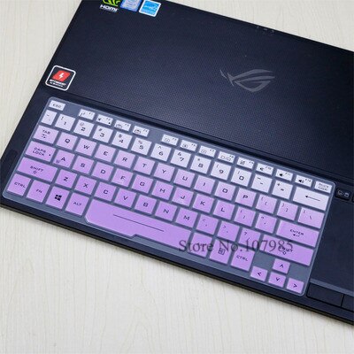 15.6 inch Silicone Keyboard Cover laptop Protector Skin For ASUS ROG Zephyrus GX501GI GX501GI GX501 GX531GS GX531GM GX531G: Gradualpurple