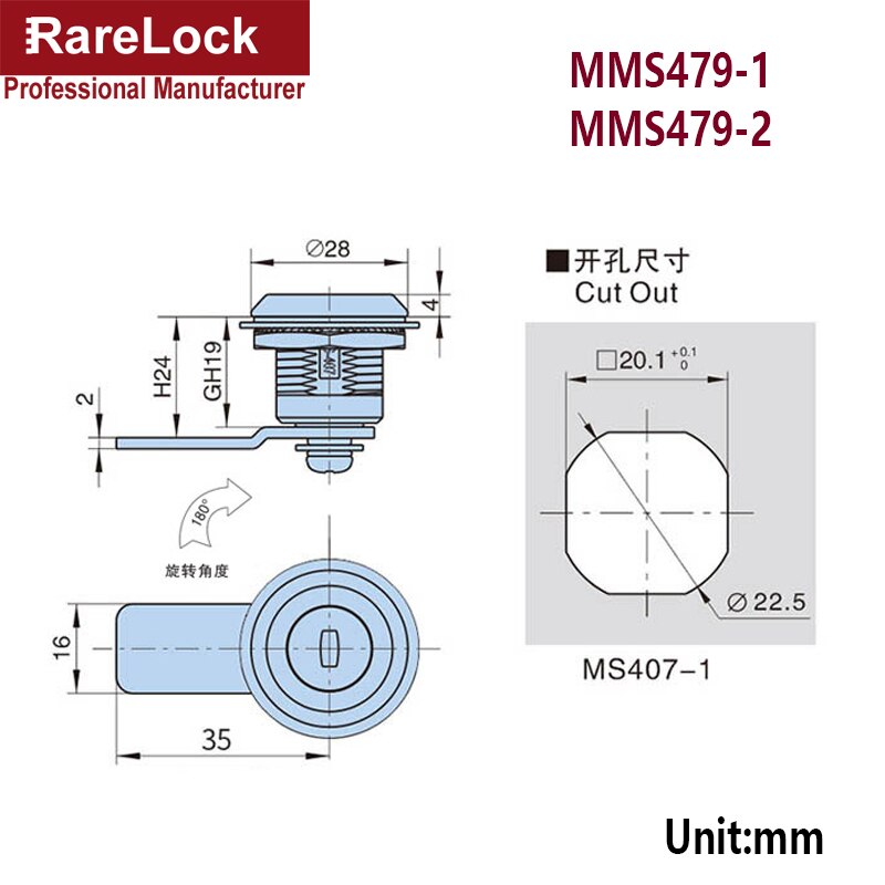 Waterproof Cabinet Cam Lock for Box Cupboard Locker Yacht Car Bathroom Window Hardware DIY h