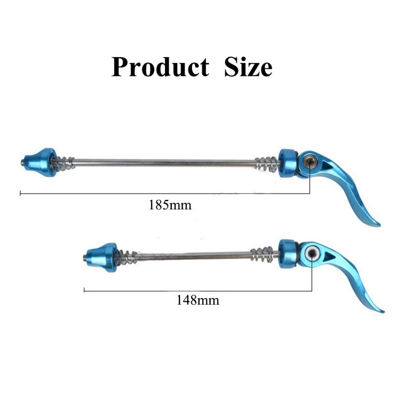 Bicycle Wheel Hub Skewers Front Rear Quick Release Lever