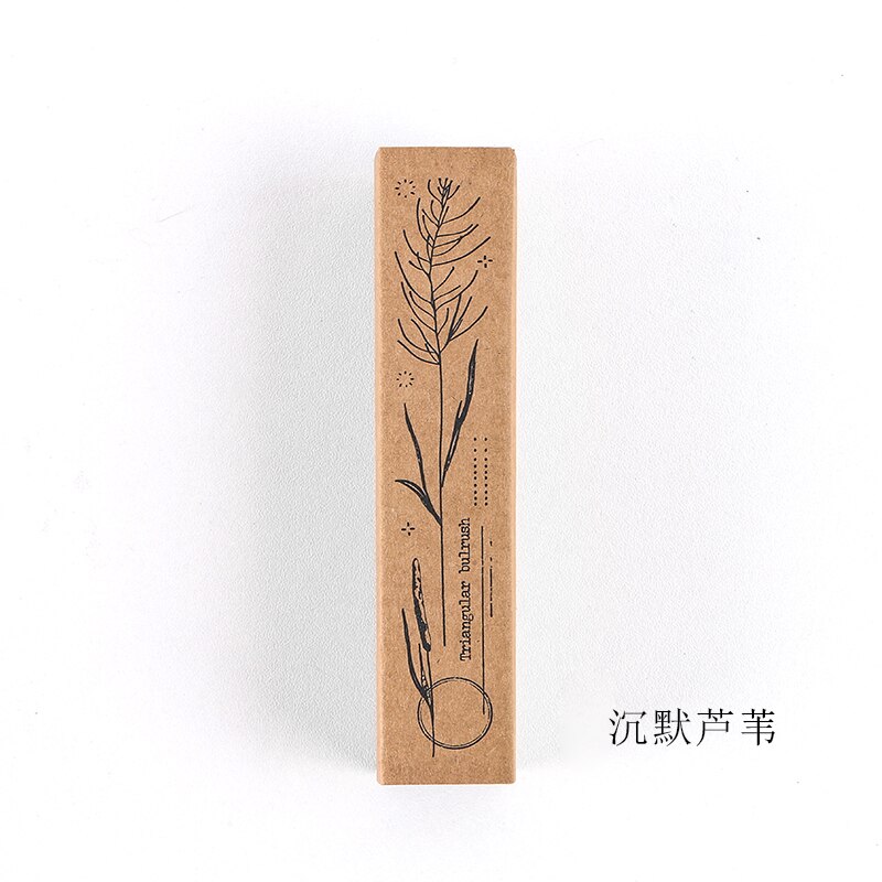 Langue végétale série rétro plante motif timbre bricolage en bois caoutchouc timbres pour Scrapbooking papeterie Scrapbooking Standard timbre: 2