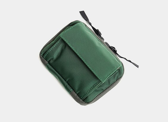 Japanse Mannen Korte Portemonnee Nylon Doek Casual Student Portefeuilles Jeugd Mini Purse Waterdichte Portemonnee: A-GREEN