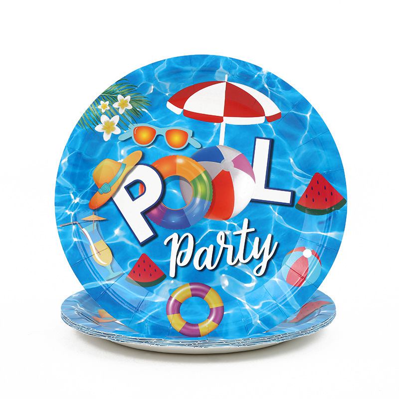 EN LA Piscina de verano en la playa, hawaiana luau, natación en agua, vacaciones, suministros para de flamencos, decoración para de cumpleaños