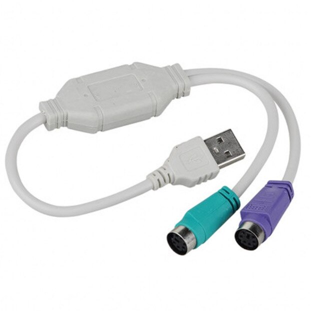 1PCS Dual PS2 Female naar USB Male Converter Adapter Kabel F/M voor Muis Toetsenbord
