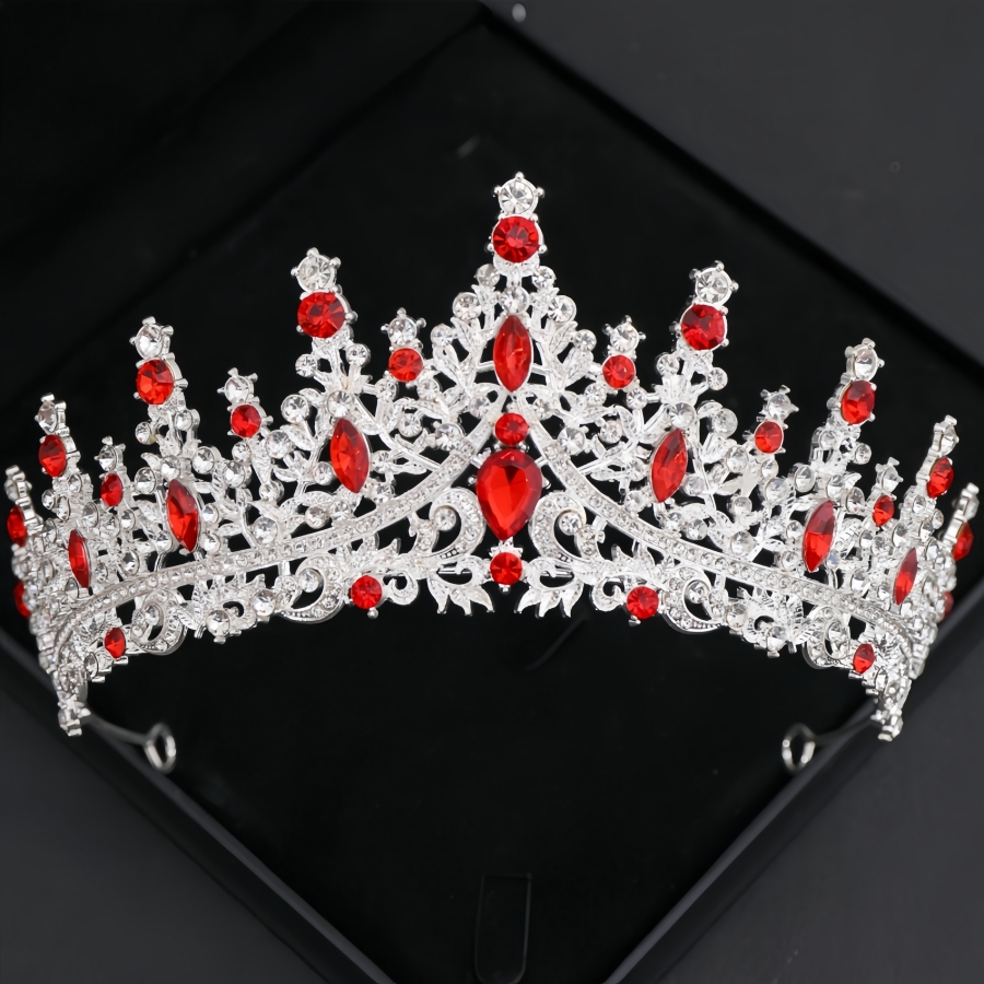 Barokke Kristallen Tiara's En Kronen Voor Vrouwen Strass Prom Diadeem Hoofdband Bruids Bruiloft Haaraccessoires Sieraden Kroon Tiara