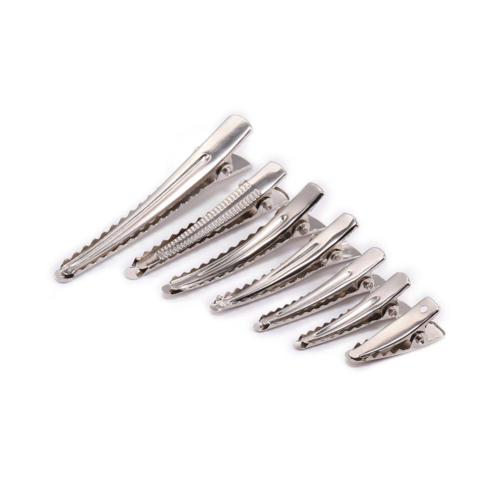 20-50 sztuk/partia 30/40/45/55/60mm klipy pojedyncze Prong Alligat spinka do włosów z zębami puste ustawienie dla DIY spinki do włosów tworzenia biżuterii bazy
