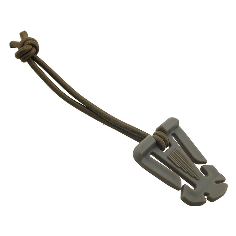 Outdoor Portable Buckle Elastic Rope Hanging Triangle Buckle Fastening Finishing Buckle Winding Clip Storage Ribbon Clip: c