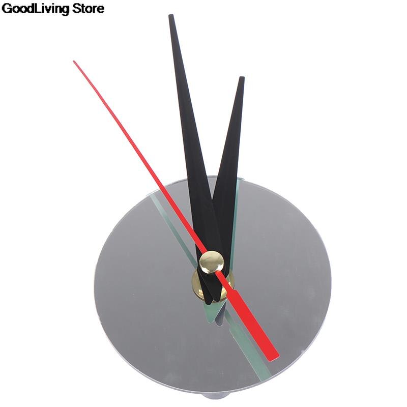 1 PC DIY Wall Clock Quartz Needle 3D Acrylic Wall Clock Cross Stitch Movement Dial Accessories Watch Core Home Decor: Silver