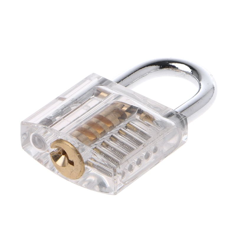 50mm/2&quot; Transparent Cutaway Locks Inside View Practice Padlock Visible View Lock Training Skill Locks Keyed Padlock Locksmith