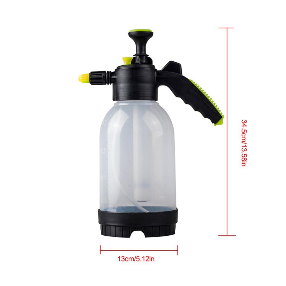 2L Pressure Foam Sprayer Foam Watering Can Pressure Pump Air Pressure Car Wash Watering Foam Nozzle Watering Can Bottle