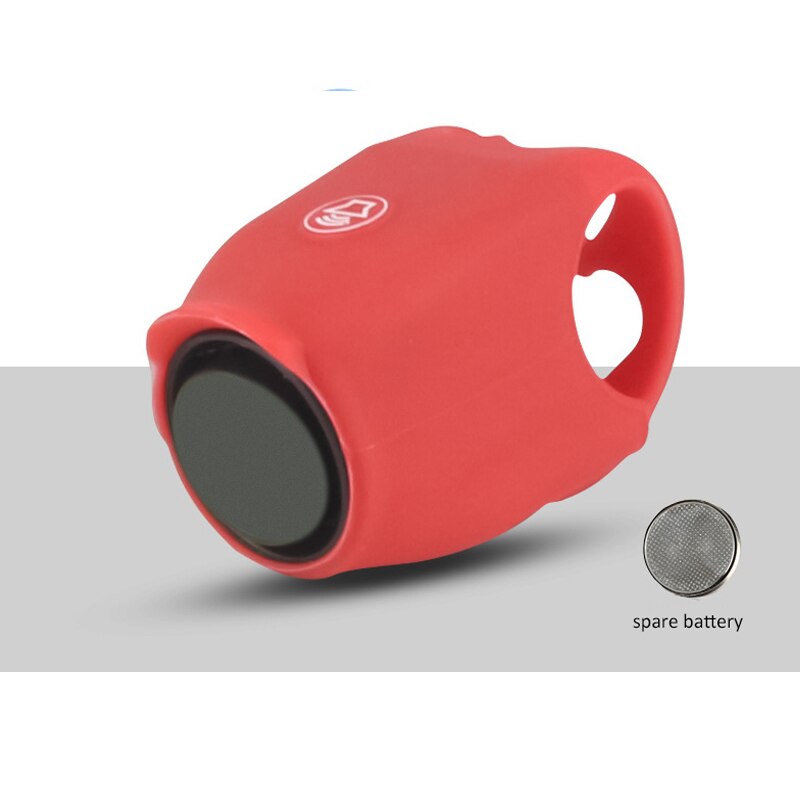 Altoparlante elettrico per campana da ciclismo 120 dB corno antipioggia MTB manubrio per bicicletta Gel di silice anello a conchiglia campana per bici accessori per biciclette: Rosso
