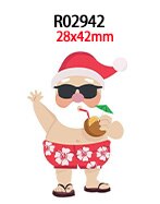 30pcs/lot Christmas Printed Resin Flatback DIY Decoration Crafts Accessories R0292 R0293 R0294: R02942
