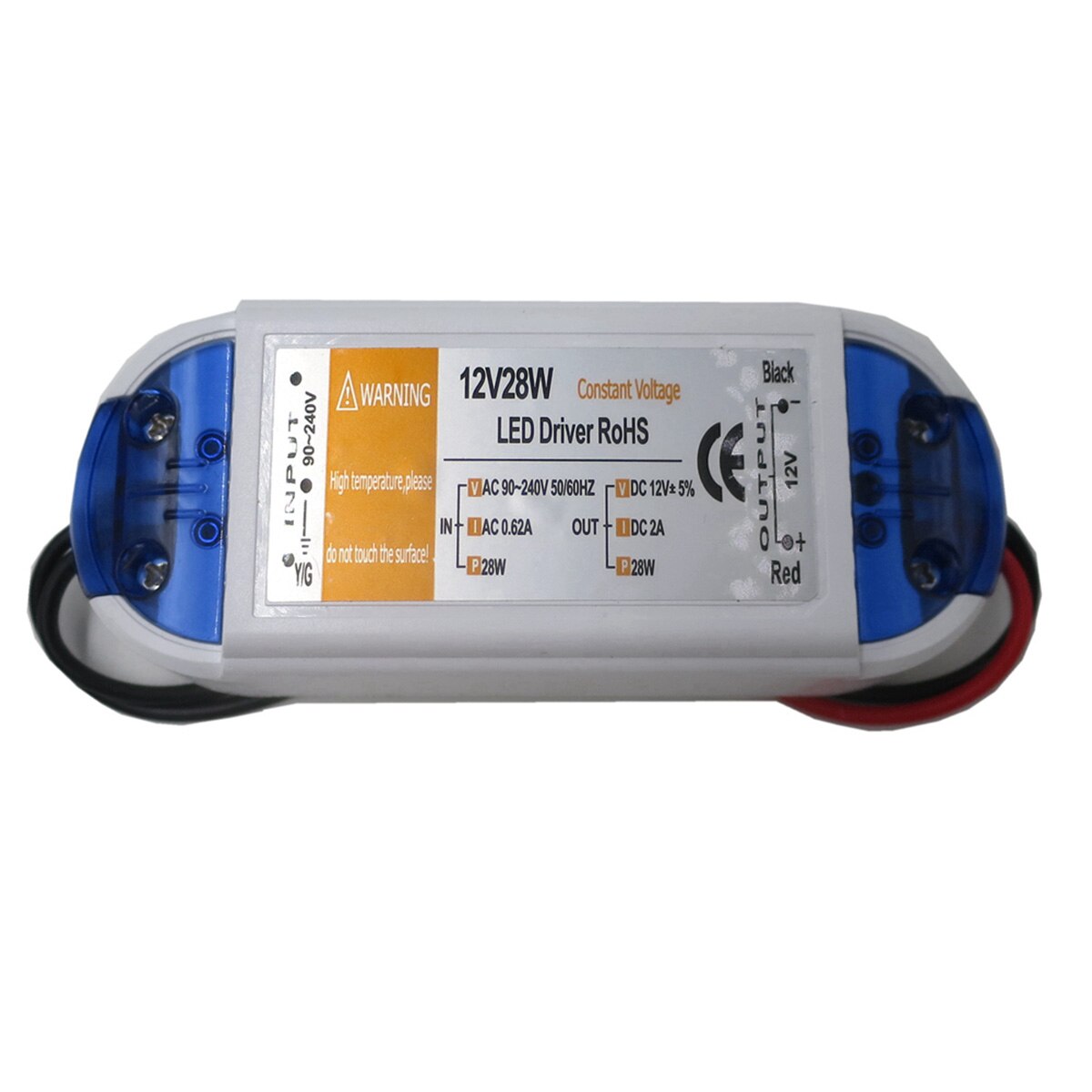 Draagbare Ac Naar Dc 12V 28W Led Driver Voeding Transformator Adapter 9Cm Kabel Voor Led Lampen strip Rgb Strip