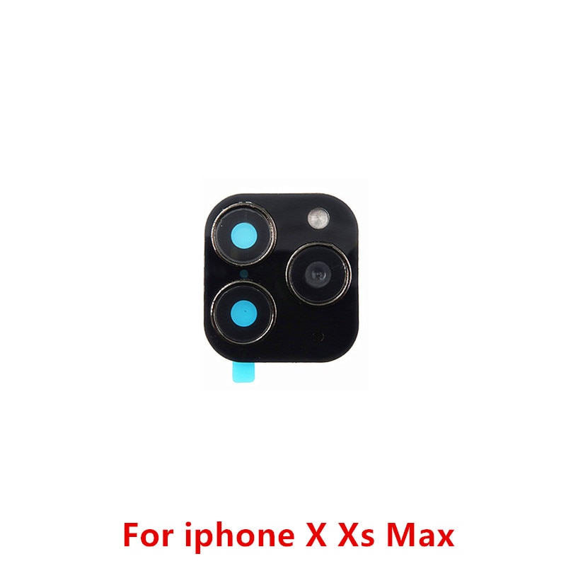 Camera Lens Adesivo Sticker for IPhone X Xr Xs Max 11 Camera Stickers Glue Adhesive Back Skin Cover