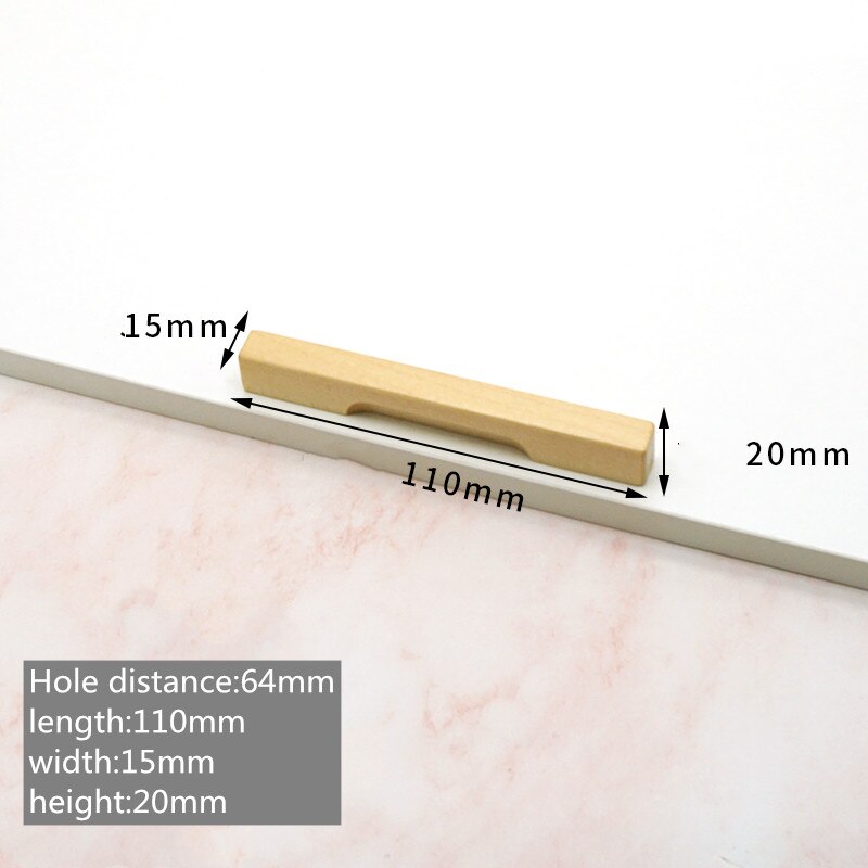 Natural Solid Wood Dresser handles desk drawer knobs and Pulls kitchen Cabinet Door Pulls furniture handle Hardware decoration: A6