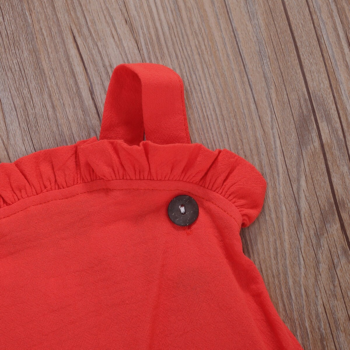 0-12M Neugeborene Baby Mädchen Jungen SchöNe Strampler Rüschen Ärmel Einfarbig rückenfrei Gesamt Baumwolle Kleidung 2 farben Outfit