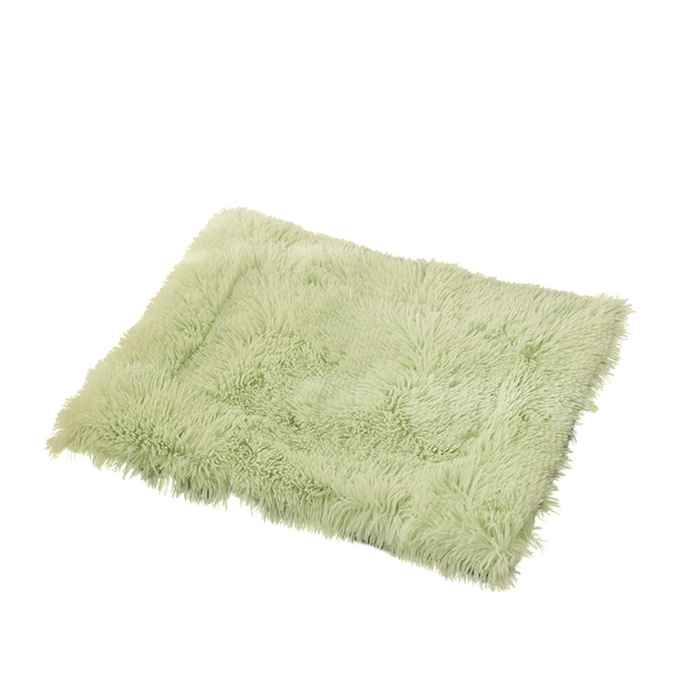 Winter Dog Bed Mat Soft Fleece Pet Cushion House Warm Puppy Cat Sleeping Bed Blanket for Small Large Dogs Cats Product: Green / 40x30cm