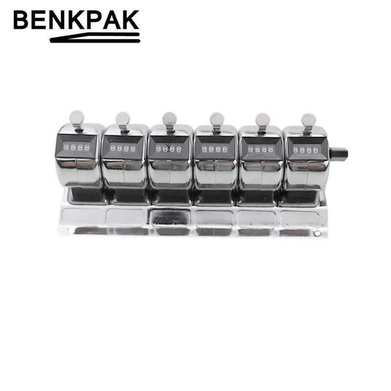 5/6 conjoined Metal Hand Tally Counter 4 Digit for laboratory hospital laboratory