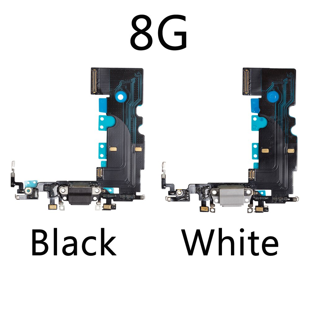 10 sztuk/partia ładowania Flex Cable dla iPhone 7 8 Plus XR XS max X USB ładowarka Port złącze dokujące z mikrofonem Flex Cable: 8G Mix color