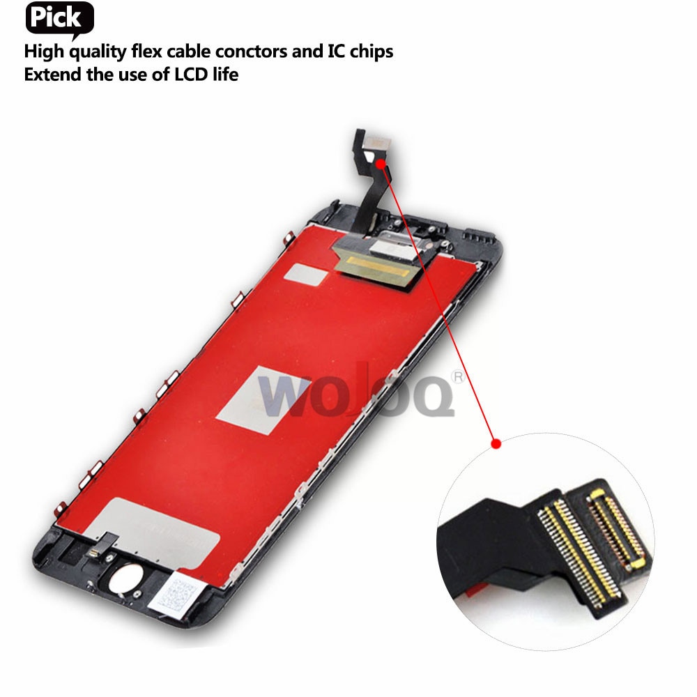 100% aaaa tela lcd para o iphone 6 6s mais display lcd digitador módulo de toque telas substituição para iphone6 lcds tela