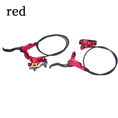 Zoom Mtb Fiets Hydraulische Rem Geïntegreerde Olie Rem Schijfrem Mtb Fiets Voor/Achter Hydraulische Schijfrem: red front-rear