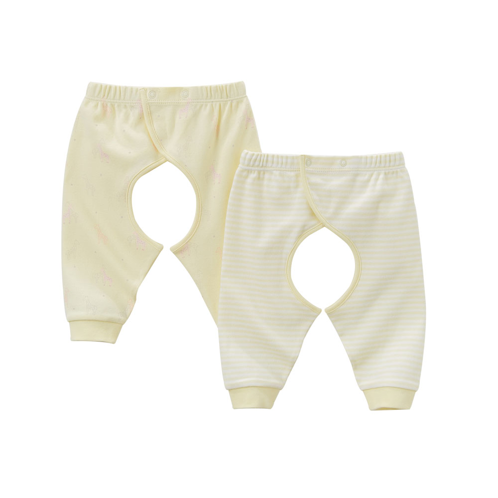 DB6053 dave bella herfst pasgeboren baby jongens meisjes slaap gedrukt pyjama bottoms baby roze geel slaap bodems: yellow set / 12m