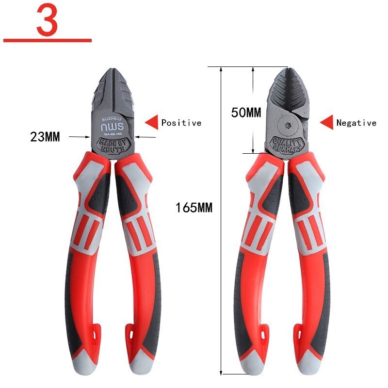 Eksentrisk avbitertang manuelt verktøy håndlagde verktøy multiverktøy elektriker klemme hånd multiverktøy krymping: Oransje