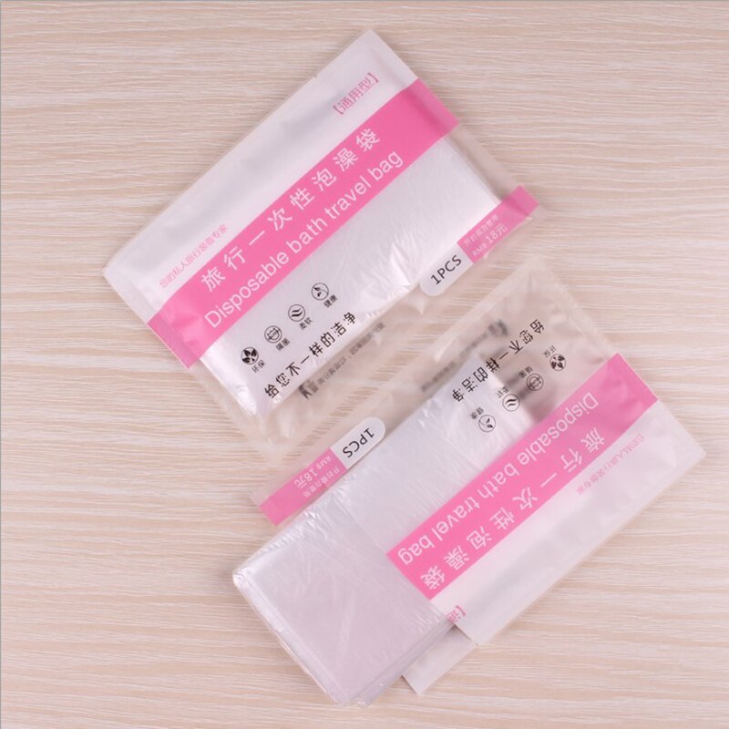 Portable Disposable Travel Bathtub Film Bag Thicken Foldable Bathtub Cover Family Hotel Bath Tub Film Hygiene Essential Business