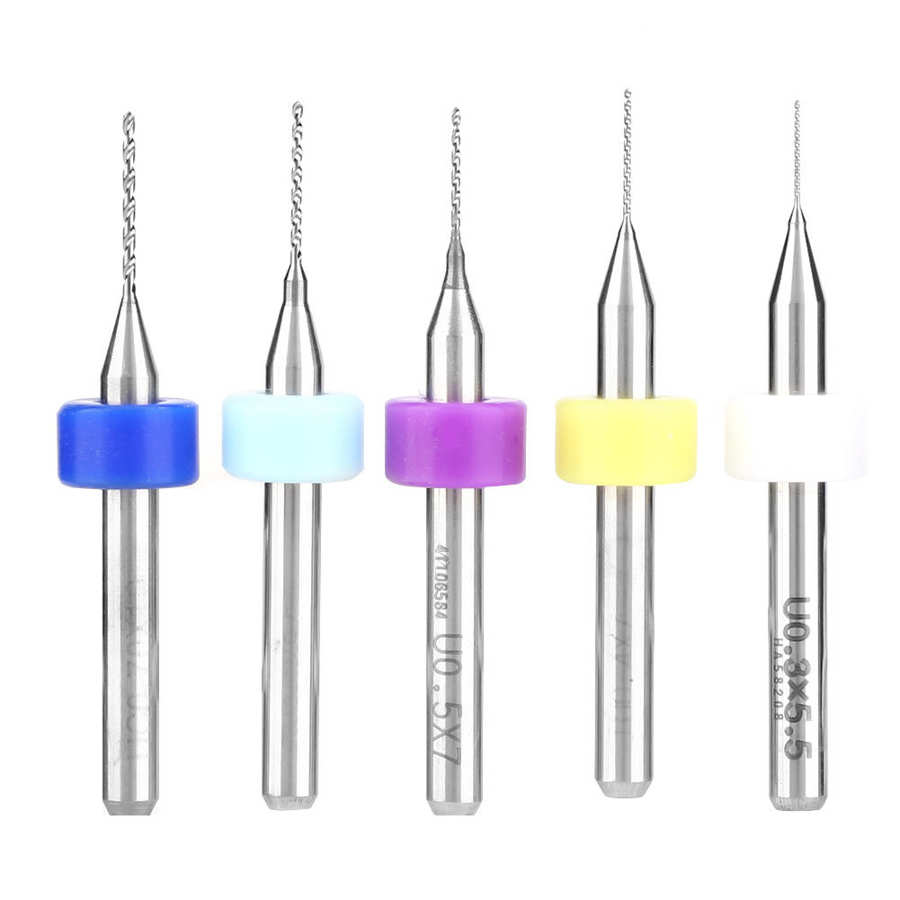 10Pcs/lot Drill Bit Sets CNC Portable 0 3-1 2mm Carbide Micro Drill Bits