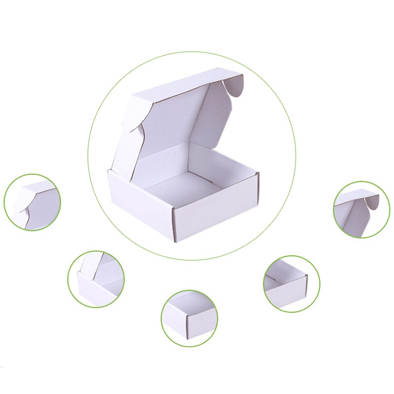 10pcs/lot White Corrugated Box Aircraft Carton Packing Box Postal Express Package Box for Business
