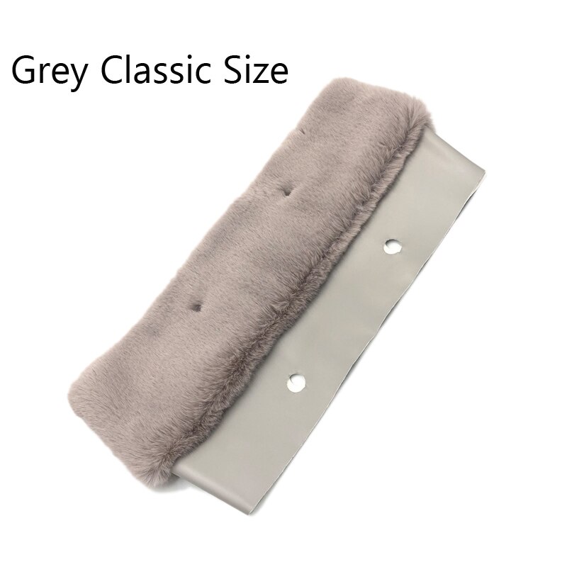 Fur Plush Trim for obag handbag Thermal Plush Decoration Fit for O bag Silicone bag Accessories women's handbags: Classic Grey