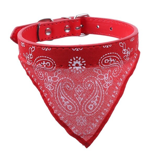 Justerbar kæledyr hund kat halstørklæde slips slips slips bandana krave halstørklæde hund tilbehør grooming hund cool: Rød / Længde 30cm