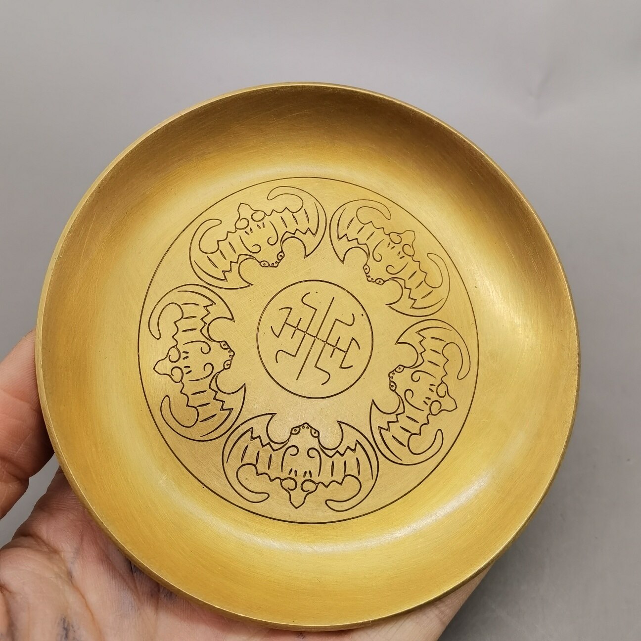 Antique Collection Chinese bronze/Tibetan silver Zodiac plate Metal small dish 3 Choose