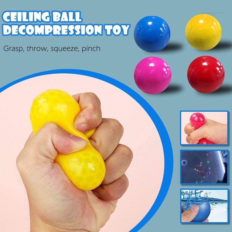 Globbles, Anti Stress Reliever Balls, Squish & Fidget Toys, Sticky Wall Balls Alleviate Tension, Anxiety Christmas for Kids