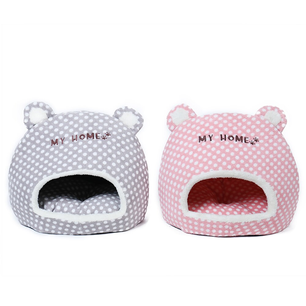 Leuke Warme Zachte Huis Voor Kat Mand Kleine Medium Puppy Kattenbakvulling Hond Bed Lounger voor Dier Cama Thuis kennel Cave
