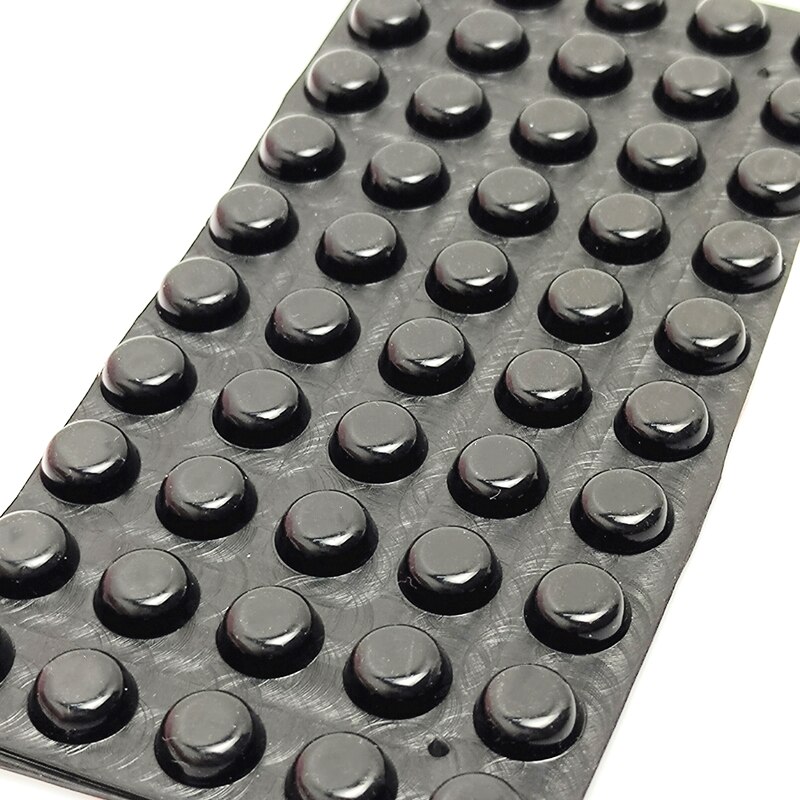 1 sæt selvklæbende sort antiskrid runde gummi kofangerpuder silikone fødder pads klæbrig silikone støddæmper