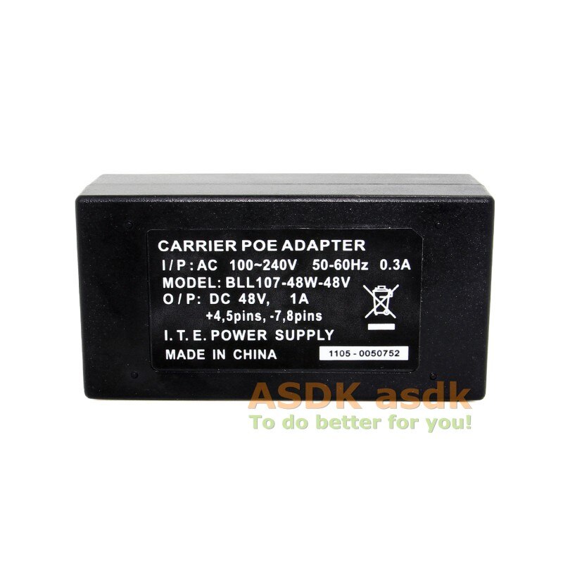 48V1A Desktop Poe Injector Poe Adapter 10/100Mbps Voor Ip Poe Camera En Draadloze Ap Voeding Eu/Us/Uk/Au Plug Optioneel