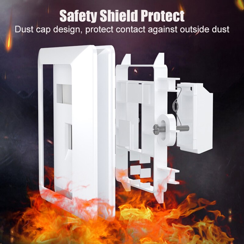 SAMZHE RJ45 Faceplate Wall Socket Wallplate Face plate 4-Port Networking Telephone Socket Outlet Mount Panel