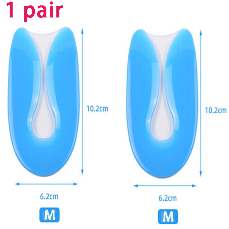 Premium Silicone Heel Pad Heel Coaster Support Heel Plantar Fasciitis Pad Spur Relief Toe Pain and Shock Absorption: M 35-39